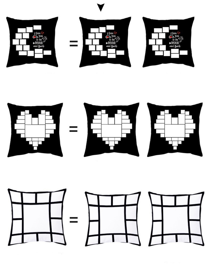 Creative Different Styles Blank Soft Furry Sublimation Pillow Covers For Sublimation Photos Printing