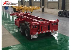 Quality Extra Durability Flatbed Semi Trailer , 40ton 40 Ft Flatbed Trailer wholesale