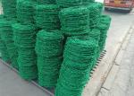 Single Strand Barbed Wire PVC Coated Galvanized Steel Material