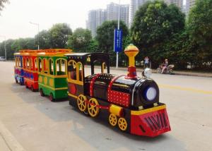 Quality Colorful Painting Shopping Mall Train , FRP Material Trackless Train Ride wholesale