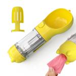 Leak Proof 4 In 1 Portable Dog Water Bottle Dog Multifunctional Travel Water