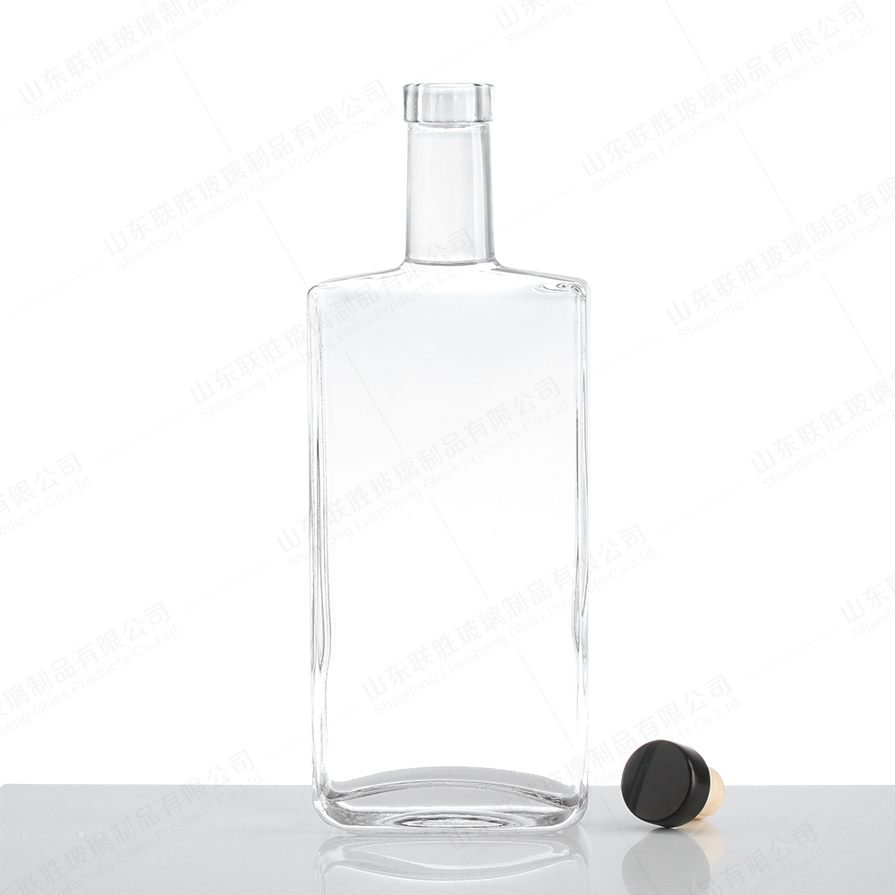 Industrial Beverage 500ml 75ml Empty Square Glass Bottles with and Body Material Glass