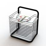 Multi Tiered Painting Papers Wire Counter Display Stands Rack In Classroom