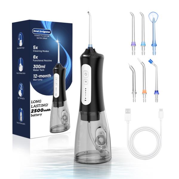 300ml Ipx7 Mini Air Travel Power Flossers USB Pick Teeth Cleaning Electric