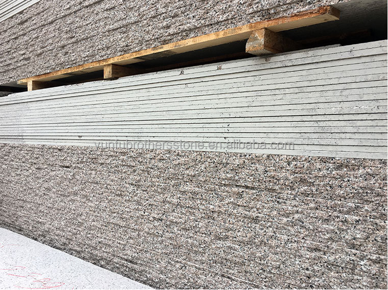2700kg/m3 Granite Density G636 Slabs Modern Design Style for Villa Graphic Pink Porrno