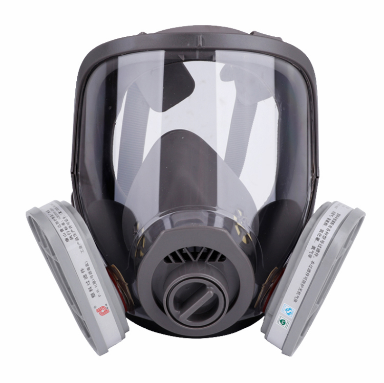 Silica Gel Safety Full Face Gas Mask 60*27*42cm Anti Virus
