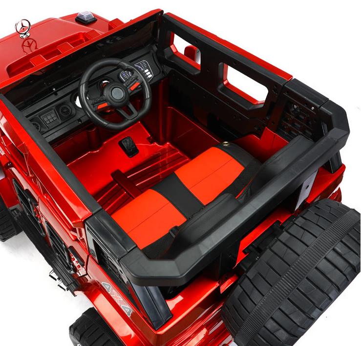 12V Electric Ride On Car Toy 2 Seater with Remote Control Leather Seat and EVA Wheel