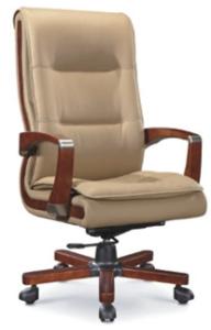 Quality modern high back office executive manager wood arm chair furniture wholesale
