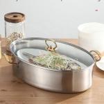 Multi Purpose Cooking Stainless Steel Fish Steamer Thickened