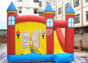 Quality 0.55mm PVC Tarpaulin Inflatable Bouncer Slide Fire Resistant wholesale