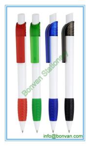 Quality blank printed retractable plastic ball pen, nice plastic promotional pen wholesale