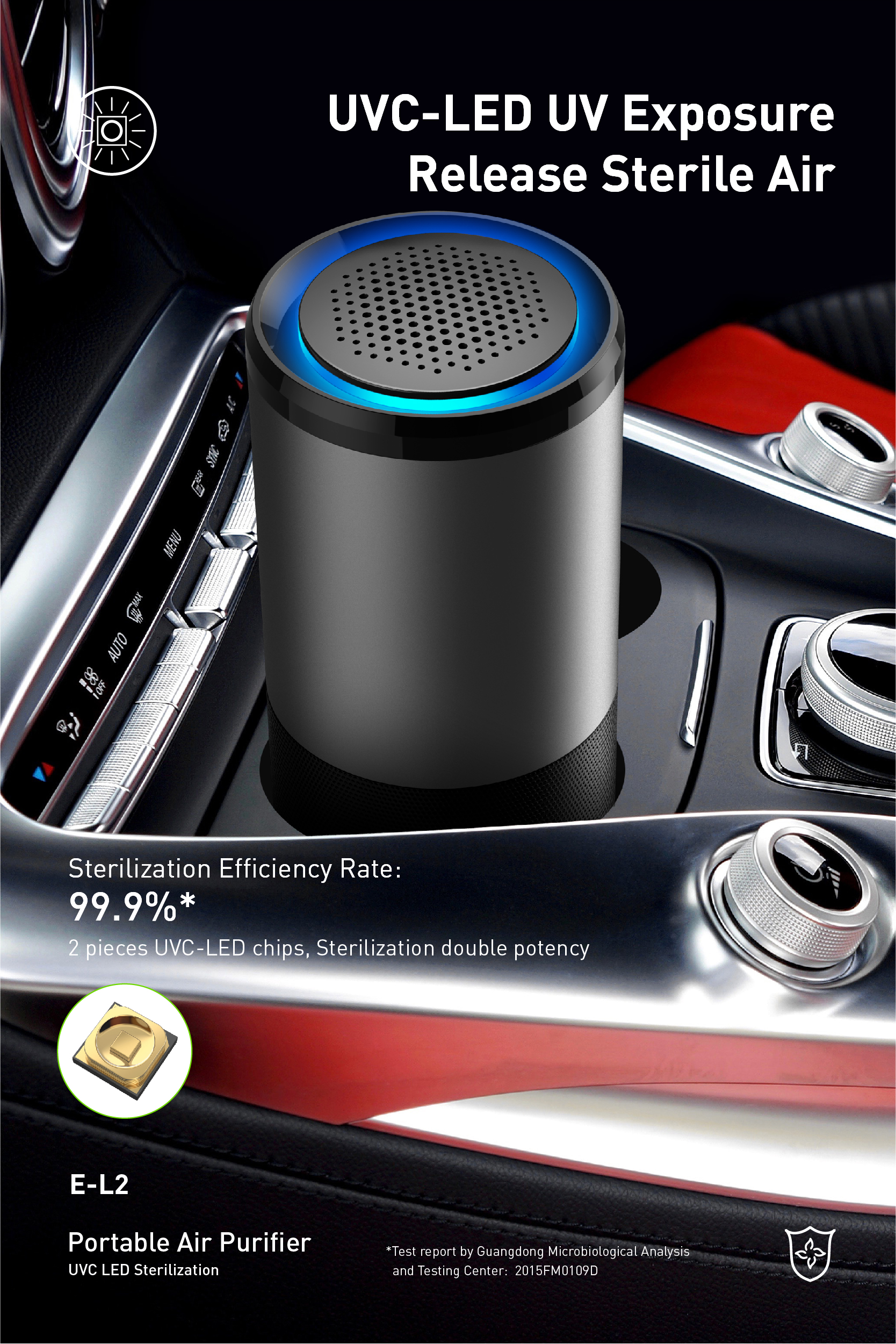 Homefish 4 In 1 Activated Charcoal Negative Ion HEPA Air Purifier Micro USB Charging