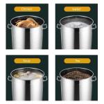 201 Stainless Steel Commercial Bucket Heavy Duty Cooking Pot