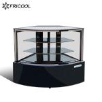 refrigerated corner bakery display case cake cooler with CE/ETL