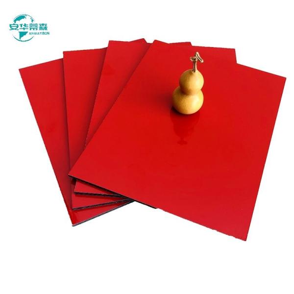 Glossy Coating 2440mm Long Acp Aluminum Composite Panel Outdoor ISO9001 ISO14001