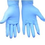 Breathable Blue Black Disposable Medical Gloves 100% Nitrile Hand Gloves Size S