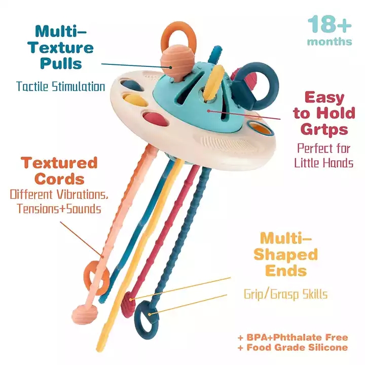 OEM Children'S Educational Toy BPA Free Silicone Sensory Teething Toys