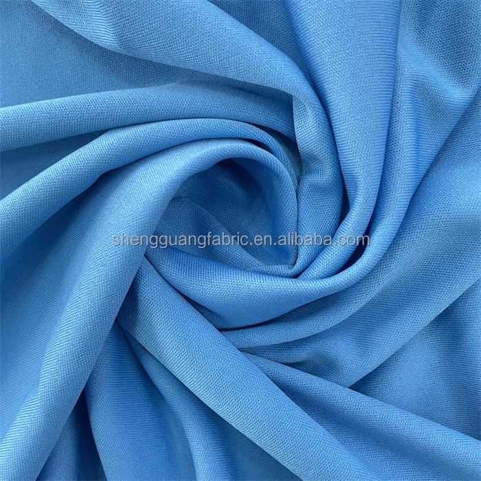 Double-Sided 100 Polyester Fabric 4 Way Stretch Jersey Style for Schoolbag Sportswear