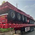Factory Customization 40ft Flatbed Semi Trailer 2 Axles 3 Axles 4 Axles Dolly