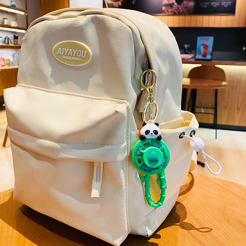 Kawaii Backpack Purse Handbag Keychain Charms with Cartoon Animals Pendant