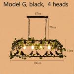 Creative Vintage Plant Pendant Lights Bird Cage Industrial Pendant Lamp(WH-VP