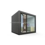 Galvanized Steel Square Tubes 10ft Modern Wooden Steel Structure Office for