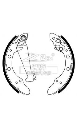 Volkswagen Santana2000 Ceramic Drum Brake Pad 1H0698525X Rear Brake Shoes