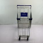 Q195 Steel 125L Asian Supermarket Metal Storage Shopping Trolley SGS Certificate