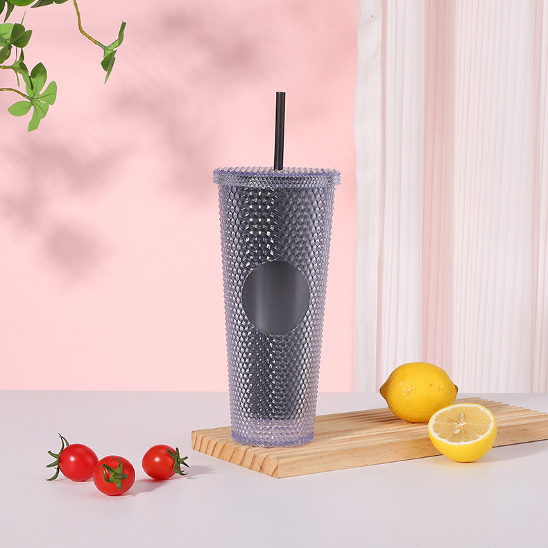 24oz Harvest Gradient Grid Cold Cup Tumbler Budget-Friendly
