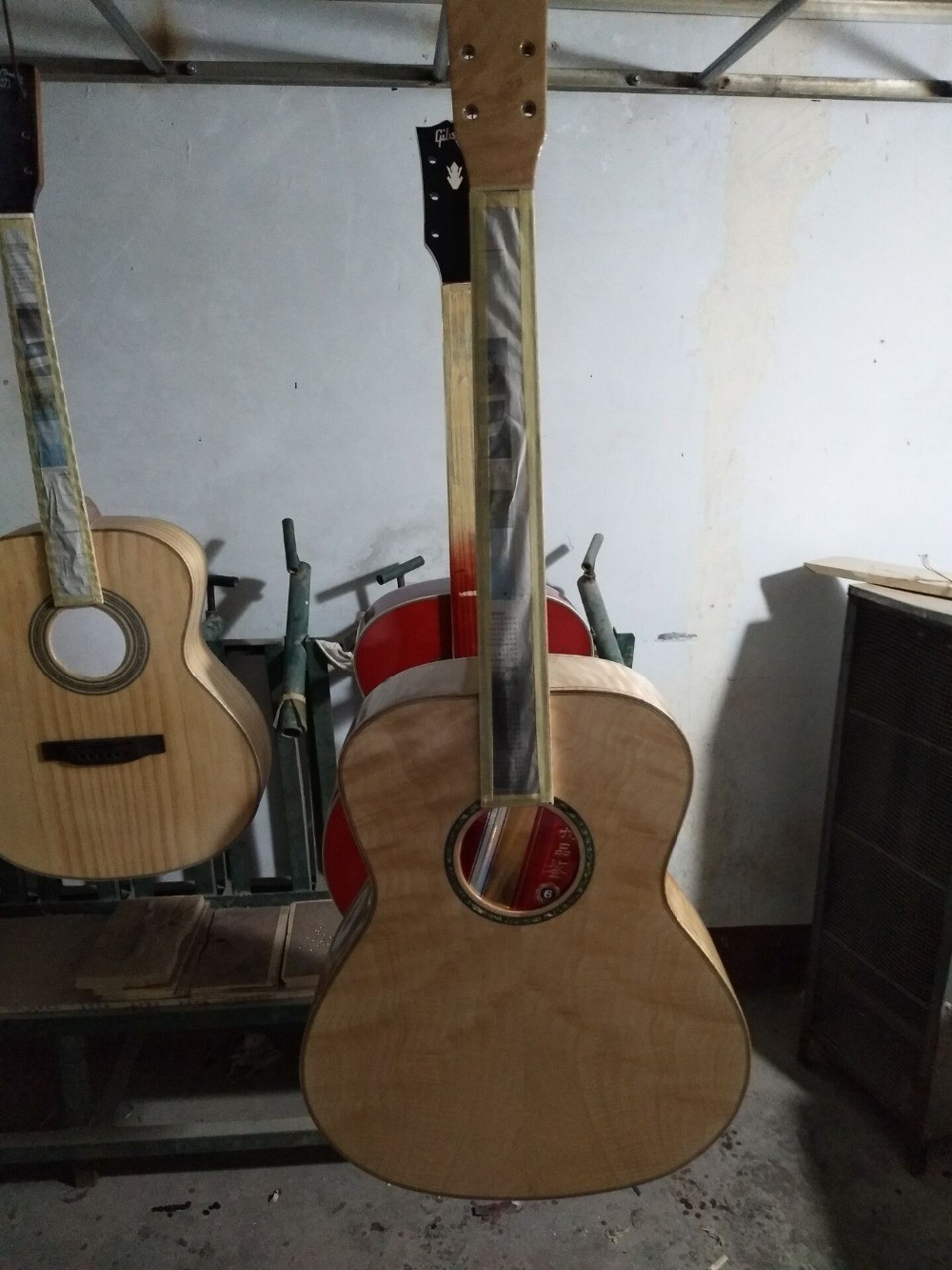 AAAA all Solid OM body style guitar 14 frets imported wood custom solid maple acoustic electric guitar