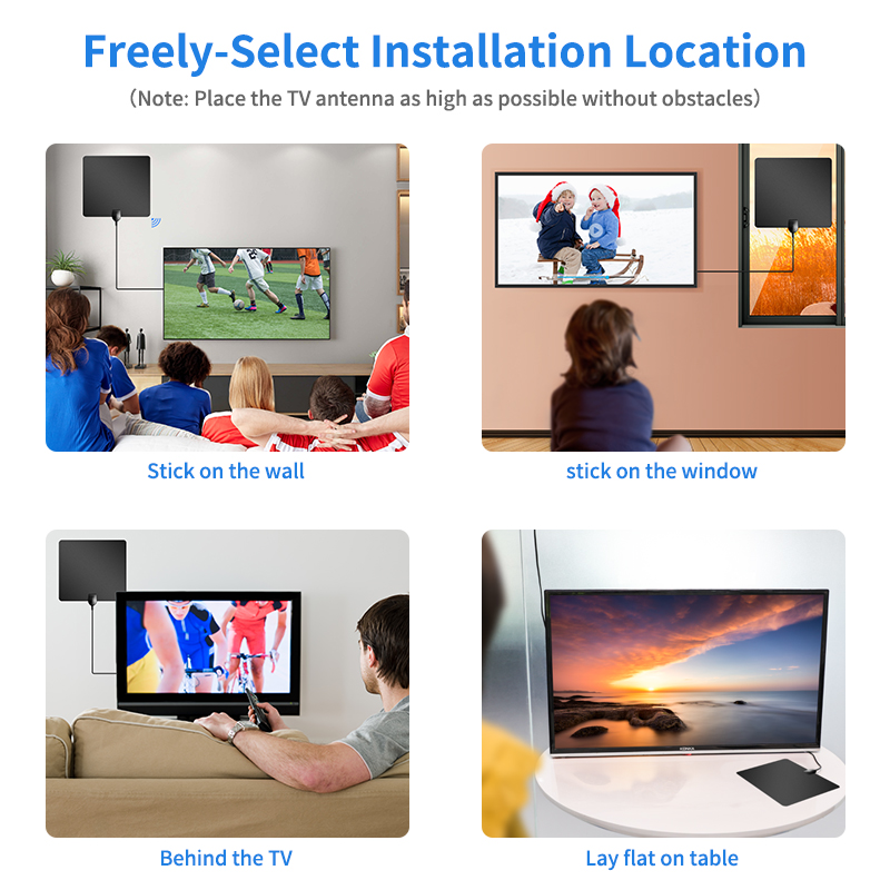 Indoor Digital Tv Antenna with 28dBi Amplification and F /IEC Connector