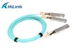 Data Centers Active Optical Cable 200G QSFP56 SR4 To 2xQSFP56 SR2 850nm 5m AOC