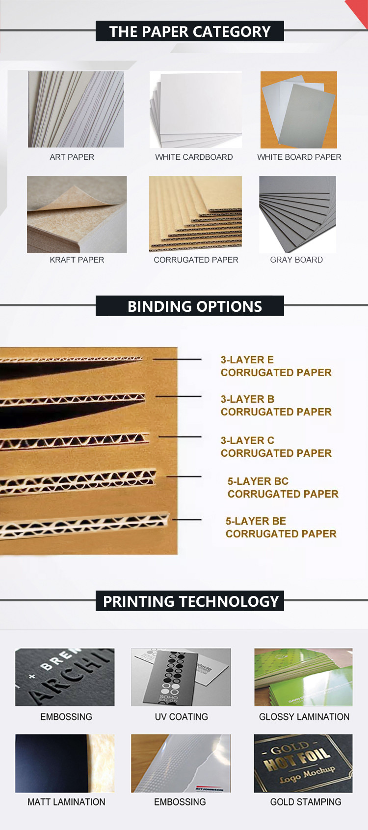 Custom logo Folding packaging carton paper box product corrugated display boxes