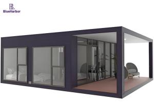 Quality Custom Prefab Backyard Studio With Aluminum Glass Window Light Steel Frame wholesale