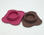 Flower Shape Professional Safe Dog Bowls Diameter 20cm 138g Weight