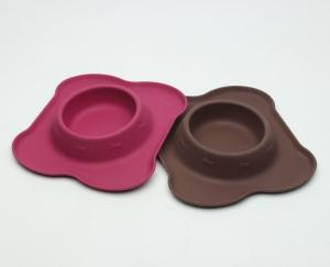 Quality Flower Shape Professional Safe Dog Bowls Diameter 20cm 138g Weight wholesale