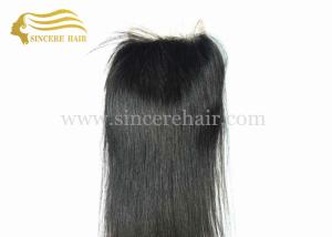 Quality 18&quot; Natural Black Straight Virgin Remy Human Hair Clouser 90 Gram / Piece For Sale wholesale
