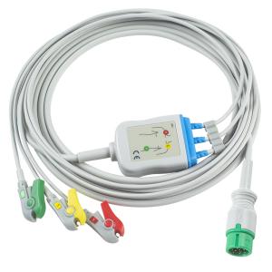 Quality Yonker one piece ECG Cable and Leadwires 9Pin ECG cable 3channel EKG Cable wholesale
