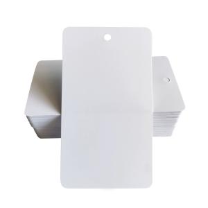 Quality Plastic Blank Tag PVC Recycle Blank White Hang Tag wholesale