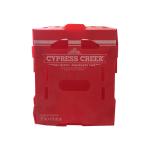 Velcro PP Hollow Box 5mm Corrugated Plastic Packing Box Turnover Red