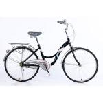 24 Steel Frame Single Speed Ladies Bike City Bicycle With Front And Rear Wheel