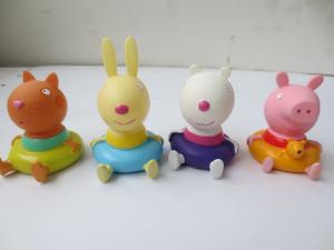 Quality Baby Shower Gift Animal Rubber Bath Toys Cute Animal Design For Infant / Toddler wholesale
