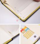 A5 Size Color Edge Dotted Bullet Journal , Dotted Paper Notebook With Sticker