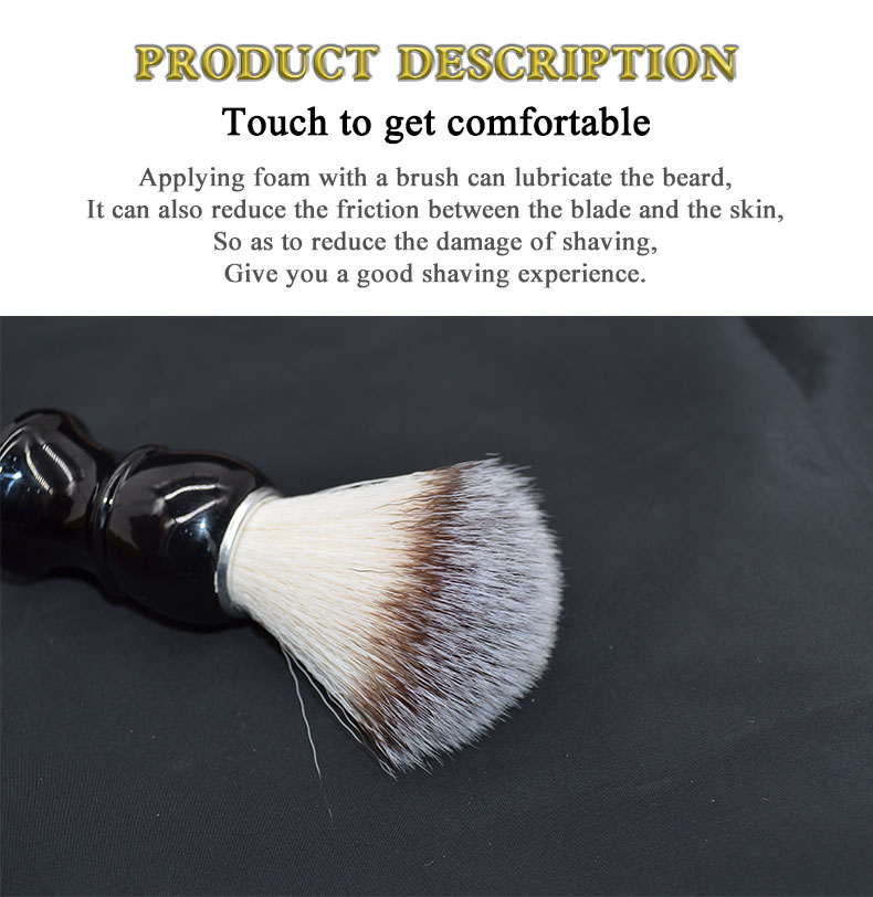 A Classic Black Customized Color Brush for Men Abeis Designer Travel Shaving Brush 2021
