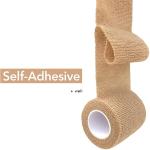 Medical Cohesive Bandages Roll Self Adhesive Wound Dressing Non Woven Material
