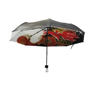Quality Black Coating 95cm Sightseeing 3 Fold Umbrella wholesale