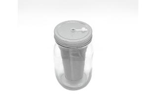 Quality Silver Stainless Steel Cold Brew Mason Jar Filter Kit 2 Cups wholesale