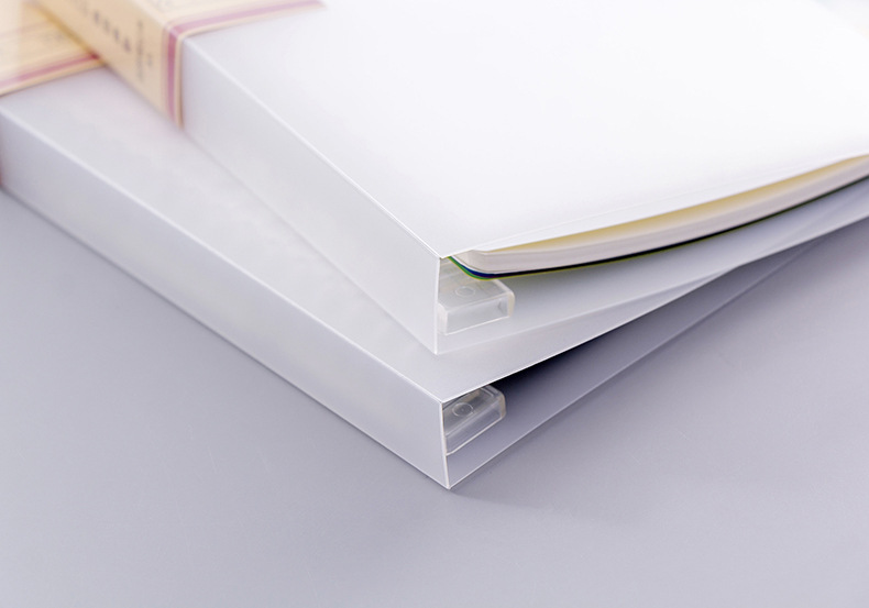 Office and Student A5/B5 40 Sheets Plastic Cover Note Book with Transparent Cover