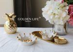 Ceramics Gold Plating Crown Disc Fashion Creative Personality Jewelry Storage