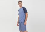 Breathable Mens Designer Loungewear Sets Polycotton Jersey Raglan Sleeve Tee